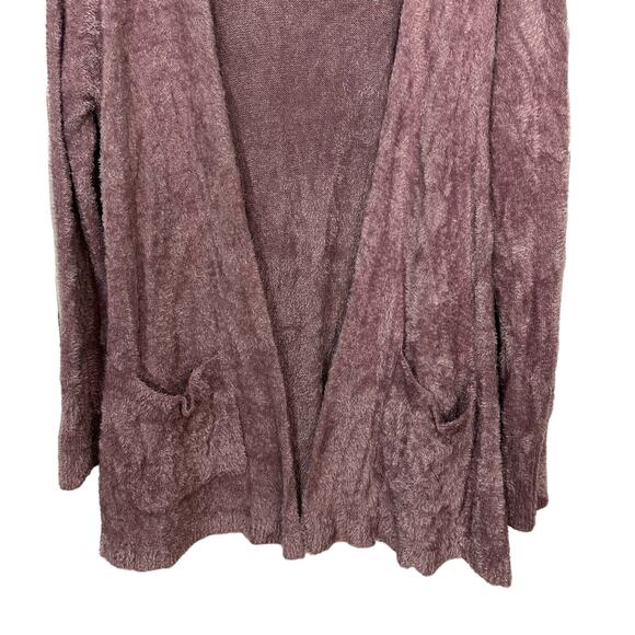 Torrid Lounge Cardigan Womens Size 2X Dusty Rose Feather Yarn Lounge Pockets - Picture 4 of 8